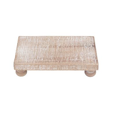 Parisloft Farmhouse Rustic Wood Table Riser,7.9"W