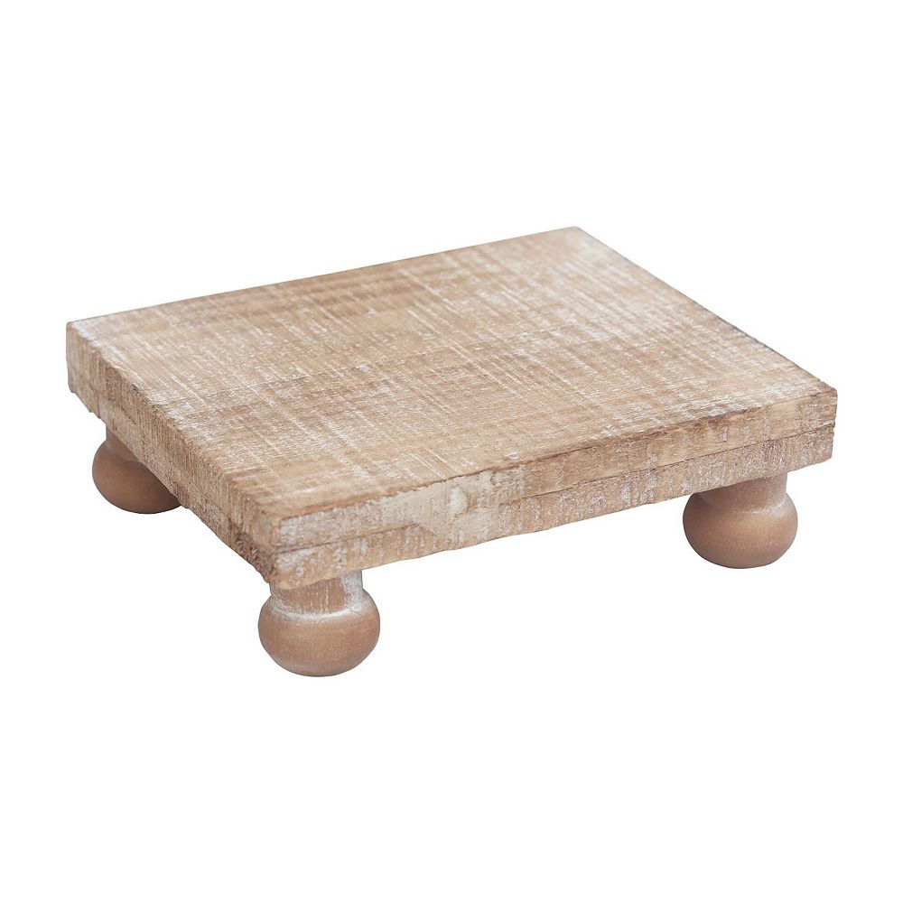 Parisloft Farmhouse Rustic Wood Table Riser,5.9