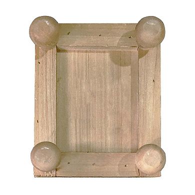 Parisloft Farmhouse Rustic Wood Table Riser,5.9"H
