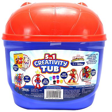 Tara Toy Marvel Spidey & His Amazing Friends 5-In-1 Creativity Tub Set