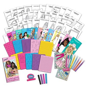 Tara Toy Barbie Rubbing Plates Fashion Portfolio Activity Set