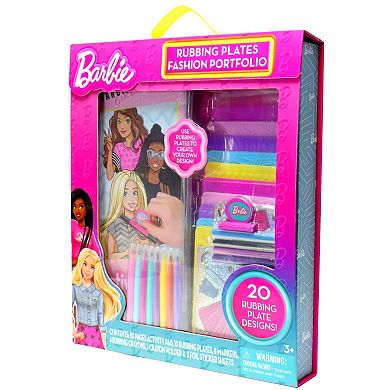 Tara Toy Barbie Rubbing Plates Fashion Portfolio Activity Set