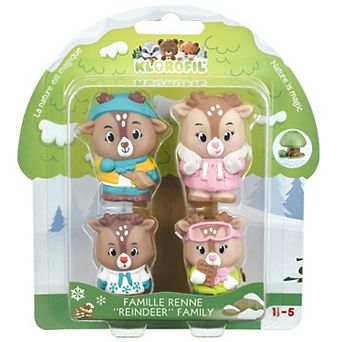 Idea Tank Timber Tots Gla Gla Reindeer Family 4 Toy Figurines