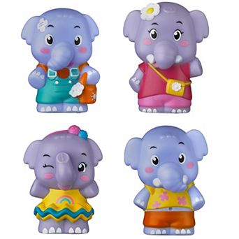 Idea Tank Timber Tots Elephant Family 4 Toy Figurines