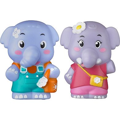 Idea Tank Timber Tots Elephant Family 4 Toy Figurines