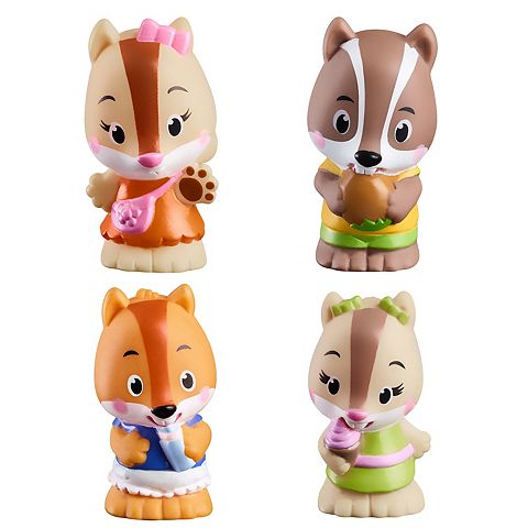 Детские фигурки Idea Tank Timber Tots Nutnut Chipmunk Family 4 Toy Figurines