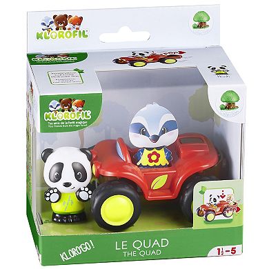 Idea Tank Timber Tots Quad Bike & Panda Figurine