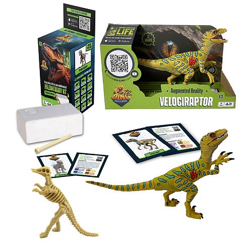 Детские фигурки Idea Tank Dino Explorers AR Velociraptor & Excavation Brick