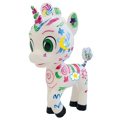 Idea Tank Zoonicorn Color Me Customizable Toy with Markers & Stickers