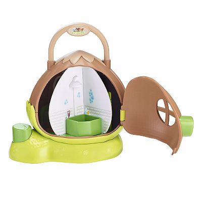 Idea Tank Timber Tots Hazelnut House Mini Home & Raccoon Figurine