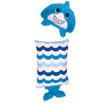 Idea Tank 2-in-1 Happy Nappers FluffALuff Shark Plush & Pillowcase Soft Toy Cover