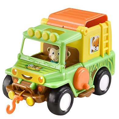 Idea Tank Timber Tots Safari Jeep with Monkey