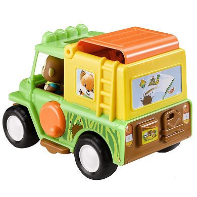Idea Tank Timber Tots Safari Jeep with Monkey