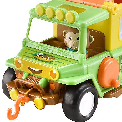 Idea Tank Timber Tots Safari Jeep with Monkey