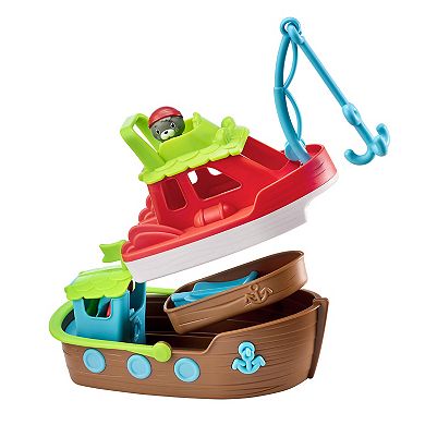 Idea Tank Timber Tots 3-in-1 Nesting Boats Playset