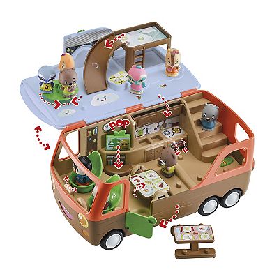 Idea Tank Timber Tots Camper Van 3-pc. Travel Playset