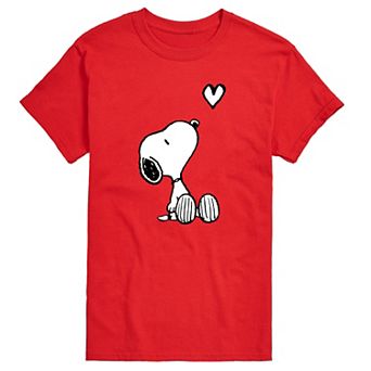 Big & Tall Peanuts Snoopy Heart Graphic Tee
