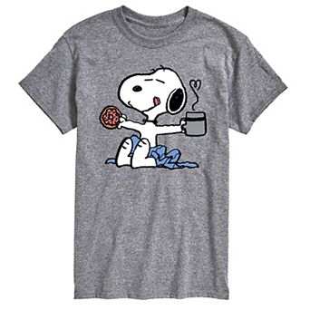 Big & Tall Peanuts Snoopy Donut & Coffee Graphic Tee