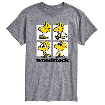 Big & Tall Peanuts Woodstock Grid Graphic Tee
