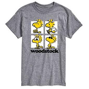 Big & Tall Peanuts Woodstock Grid Graphic Tee