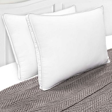 SUPERIOR Microfiber Medium Density Pillow with Gusset