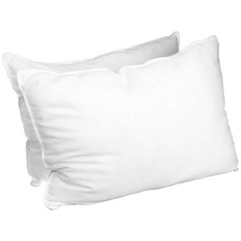 SUPERIOR Solid Microfiber Medium Density Pillow 2-Pack Set