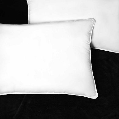 SUPERIOR Solid Microfiber Medium Density Pillow 2-Pack Set