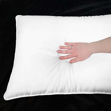 SUPERIOR Solid Microfiber Medium Density Pillow 2-Pack Set
