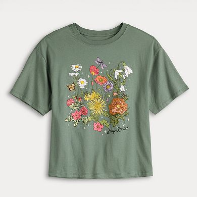 Juniors' Stay Rooted Skimmer Graphic Tee