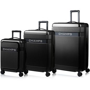 Champs Onyx II Collection 3 pc Hardside Spinner Luggage Set