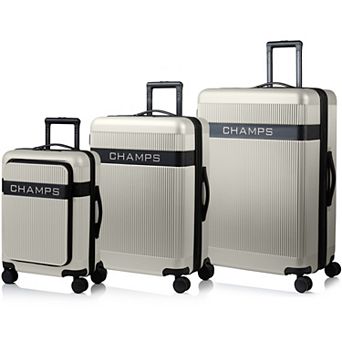 Champs Onyx II Collection 3 pc Hardside Spinner Luggage Set