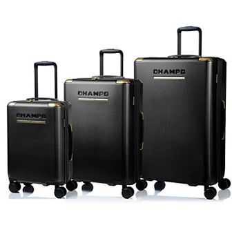 Champs Luxe II Collection 3 pc Hardside Spinner Luggage Set
