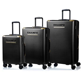 Champs Luxe II Collection 3 pc Hardside Spinner Luggage Set