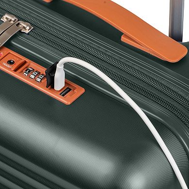 Champs Vintage II Collection 25-in. Hardside Spinner Medium Check-in Luggage