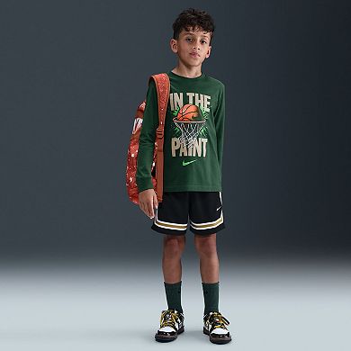 Boys Nike Long Sleeve Basketball Graphic Tee