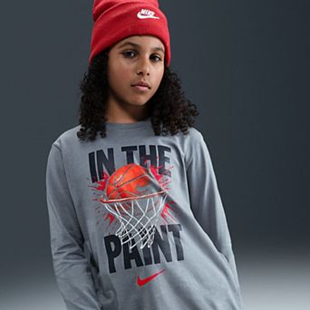 Boys Nike Long Sleeve Basketball Graphic Tee