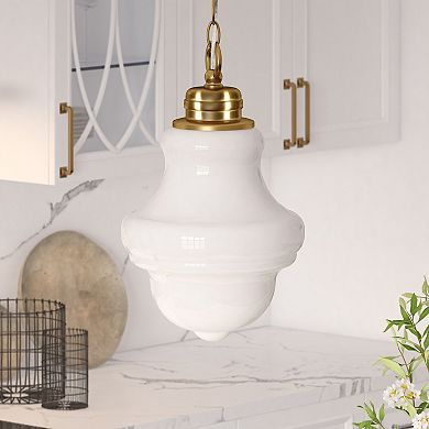 Finley & Sloane Pendant Light with Glass Shade