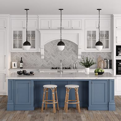 Finley & Sloane Aurelia 9-in. Wide Pendant Light Fixture with Glass Shade