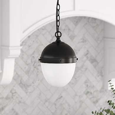 Finley & Sloane Aurelia 9-in. Wide Pendant Light Fixture with Glass Shade