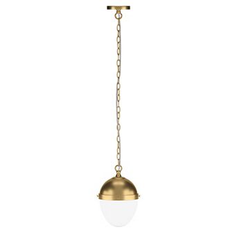 Finley & Sloane Aurelia 9 in Wide Pendant Light Fixture with Glass Shade