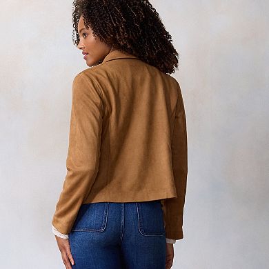 Women's LC Lauren Conrad Suede Military Jacket