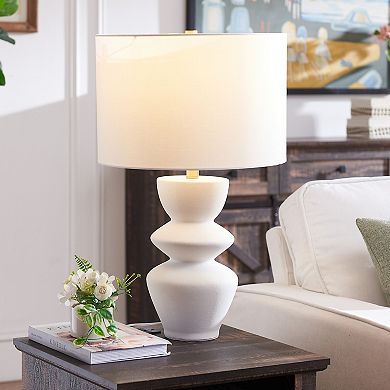 Finley & Sloane Tall Table Lamp with Fabric Shade