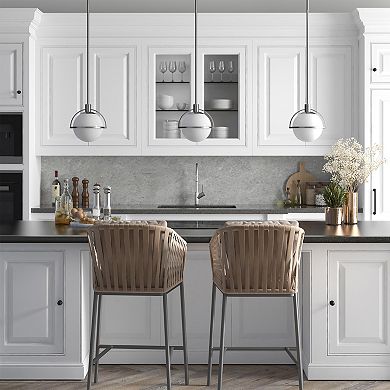 Finley & Sloane Cieonna Wide Glass Shade Pendant Light Fixture