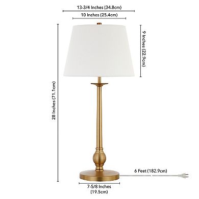 Finley & Sloane Wilmer 28-in. Tall Table Lamp with Fabric Shade