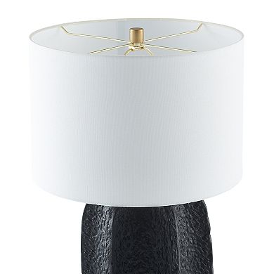 Finley & Sloane Turbida 24-in. Tall Table Lamp & Fabric Shade Decorative Lighting