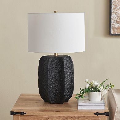 Finley & Sloane Turbida 24-in. Tall Table Lamp & Fabric Shade Decorative Lighting