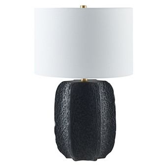Finley & Sloane Turbida 24 in Tall Table Lamp & Fabric Shade Decorative Lighting