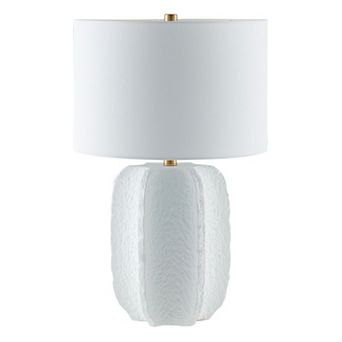 Finley & Sloane Turbida 24 in Tall Table Lamp & Fabric Shade Decorative Lighting