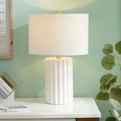 Finley & Sloane Seren 23-in. Tall Table Lamp with Fabric Shade