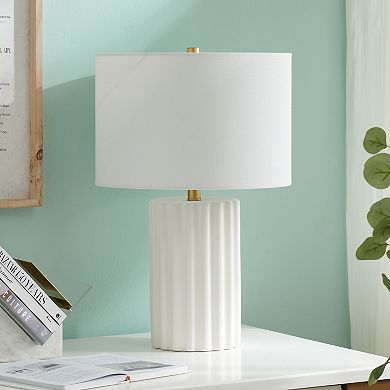 Finley & Sloane Seren 23-in. Tall Table Lamp with Fabric Shade